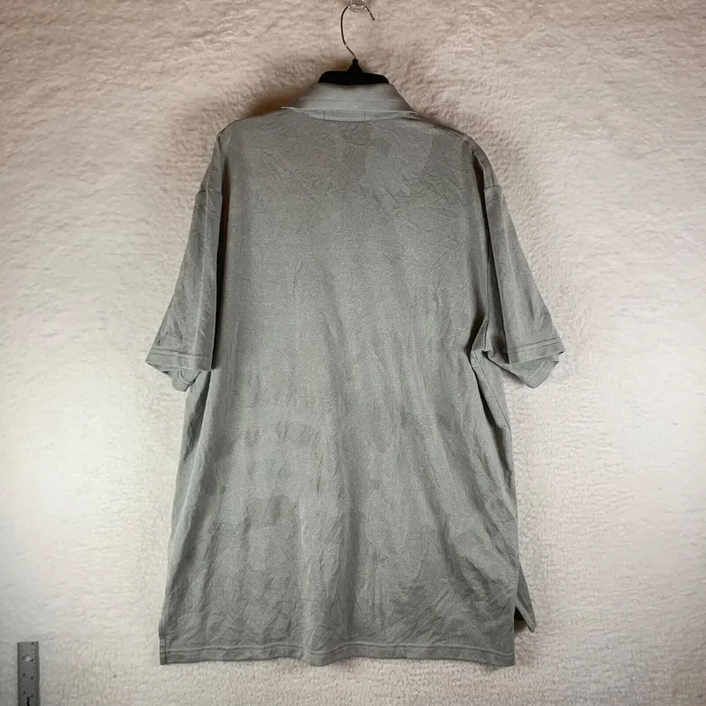 RLX Ralph Lauren Men's Gray Short Sleeve Golf 2020 U.S. Open Polo Shirt Size‎ L